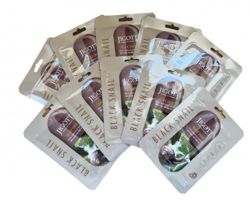 Set 10 pz. maschera-ampoule alla vera bava di lumaca Jigott