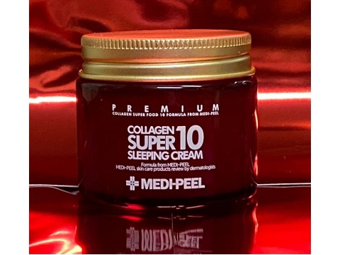 Un'efficace CURA SERALE ANTI-AGE - la CREMA NOTTE /maschera notte rigenerante MEDI-PEEL Collagen Super 10 Sleeping Cream