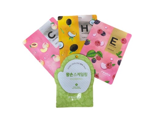Set 3 maschere monouso e peeling dischetto Frudia