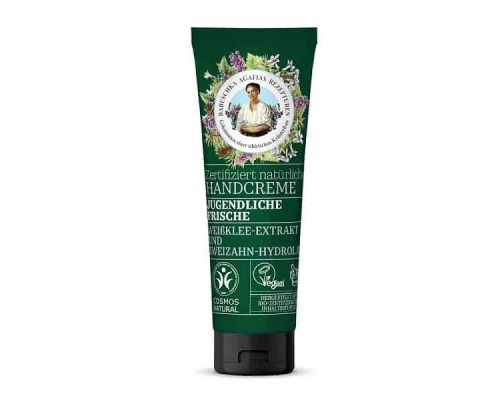 Crema naturale certificata per ringiovanimento delle mani Ricette della nonna Agafia