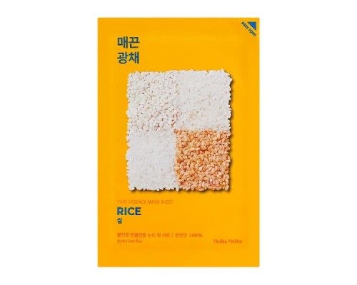 Maschera viso in tessuto al riso Pure Essence Holika Holika