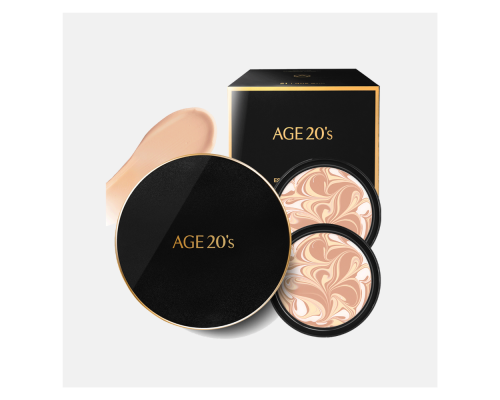 Fondotinta con ricarica Copertura Intensa 21 Beige chiaro SPF50+ PA++++ Signature Essence Cover AGE20s