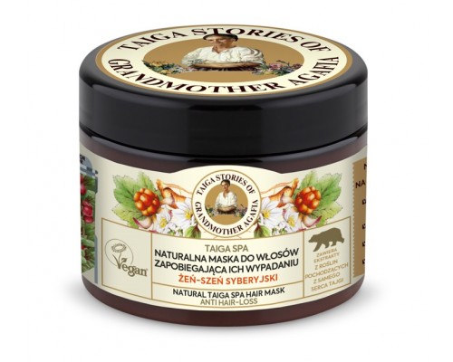 Maschera capelli naturale Ginseng Siberiano Taiga Stories Ricette di Nonna Agafia