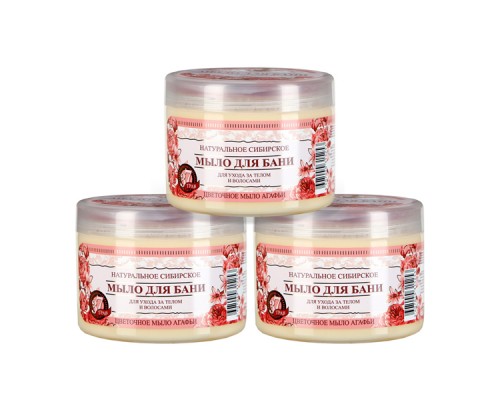 Set sapone siberiano floreale 3 pz