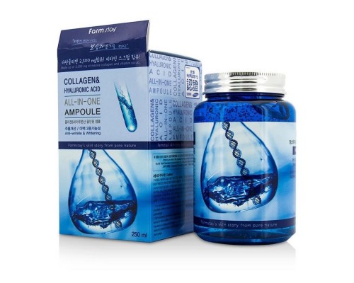 Ampoule all'acido ialuronico e collagene All-In-One FarmStay 