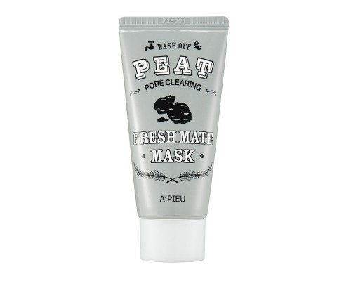 Maschera a risciacquo purificante i pori alla torba Fresh Mate A'pieu