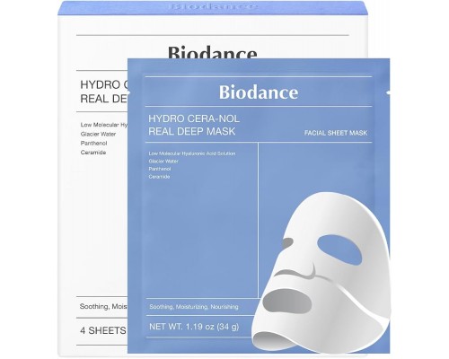 Set 4 maschere notte idrogel Cera Nol Real Deep BioDance