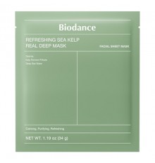 Maschera notte idrogel rinfrescante all'alga marina Real Deep BioDance
