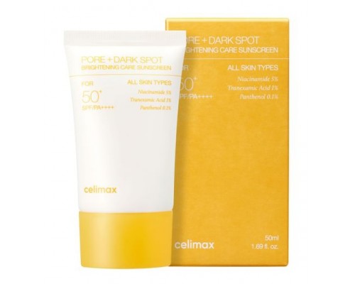 Crema solare per pori e macchie di pigmentazione SPF50+ PA++++ Celimax