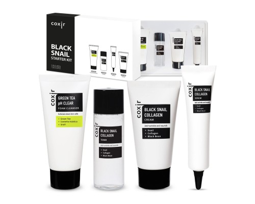 Starter kit alla bava di lumaca nera Coxir