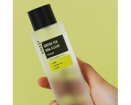 Toner viso purificante al tè verde e BHA Coxir