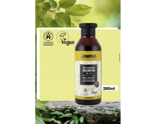 Shampoo anti-forfora №117 per tutti i tipi di capelli Dr. Konopka´s