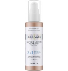 Crema viso fondotinta idratante illuminante al collagene No.21 SPF15 Enough