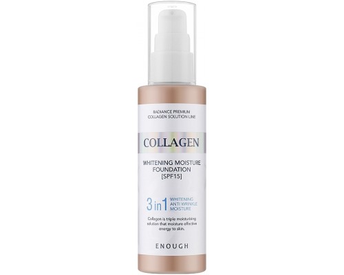 Crema viso fondotinta idratante illuminante al collagene No.21 SPF15 Enough