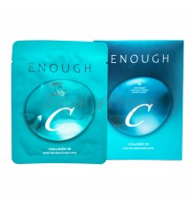 Maschera in tessuto illuminante e idratante al collagene 3X Enough