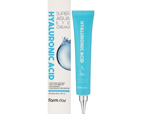 Crema contono occhi all'acido ialuronico Super Aqua FarmStay 