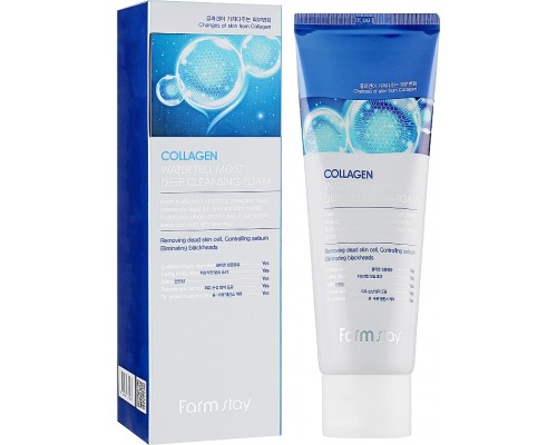 Schiuma detergente profondamente idratante al collagene Water Full FarmStay