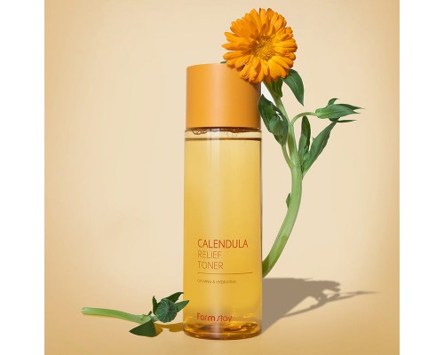 Toner alla calendula per sollievo della pelle FarmStay