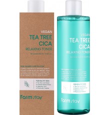 Toner rilassante alla centella asiatica e tea tree vegano FarmStay