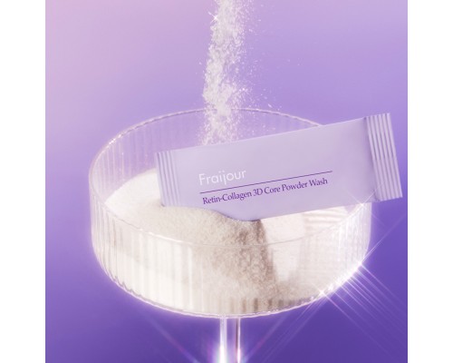 Detergente in polvere al retinolo e collagene 1 pezzo 3D Core Fraijour