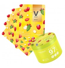 Set gel e 5 maschere viso monouso al cactus Frudia
