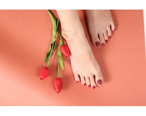Adesivi per unghie dei piedi 06 Glossyblossom