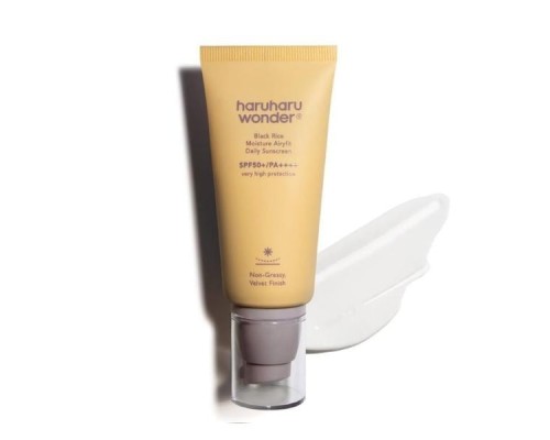 Protezione solare quotidiana idratante al riso nero Airyfit SPF50+ PA++++ Wonder Haru Haru