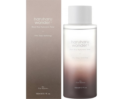 Тонер с гиалуроновой кислотой и черным рисом 300 мл Wonder Haru Haru