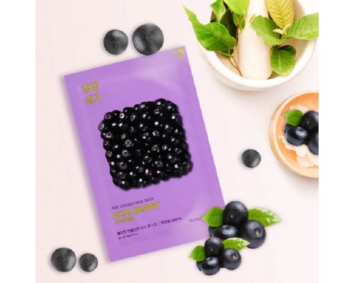 Maschera viso in tessuto alle bacche di acai Pure Essence Holika Holika