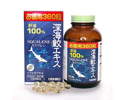 Integratore di squalene con estratto di squalo di mare profondo per 60 giorni Orihiro