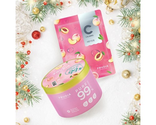 Set gel e maschera viso alla pesca Frudia