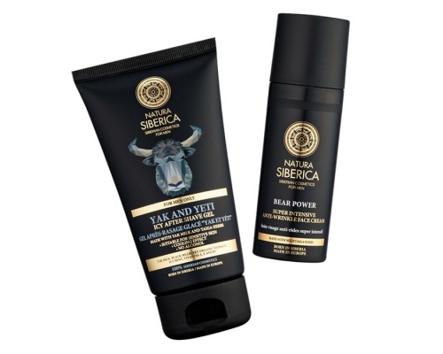 Set crema viso e gel dopobarba da uomo Natura Siberica