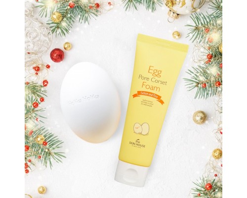 Set peeling e schiuma detergente all'uovo
