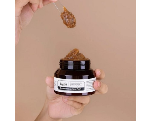 Polish viso delicato allo zucchero di canna Gentle Black Klairs