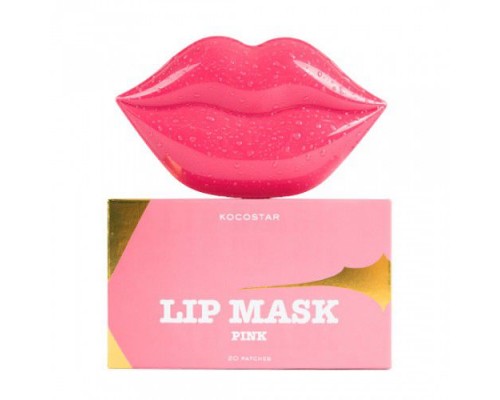Maschera labbra rosa alla pesca 20 patch Kocostar