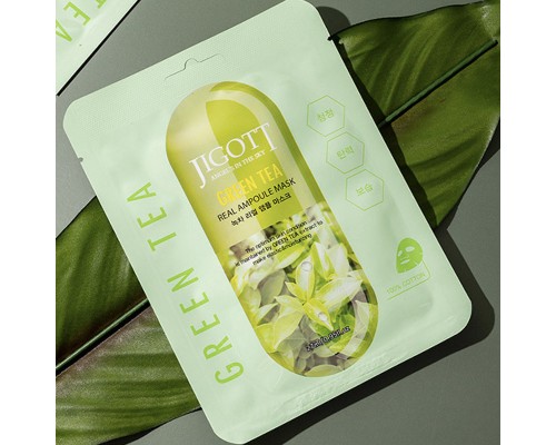 Maschera-ampoule al vero tè verde Jigott