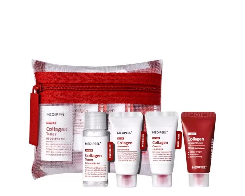 Kit di prova per la cura della pelle al collagene e lattobatteri Red Medi-Peel