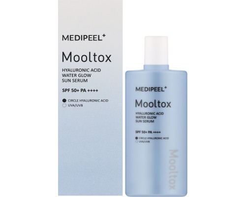 Siero solare illuminante all'acido ialuronico Mooltox Water Glow SPF50+ PA++++ Medi-Peel