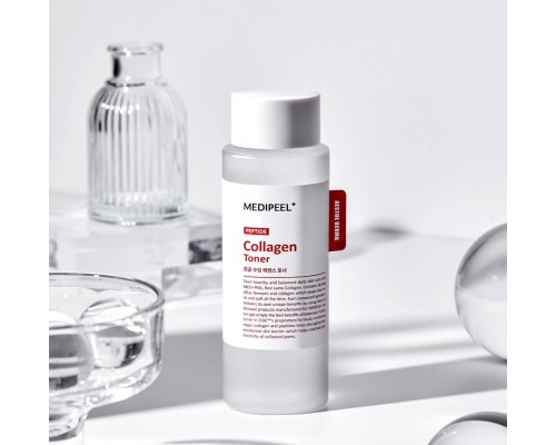 Toner-essenza al collagene, peptidi e lattobatteri Red Medi-Peel