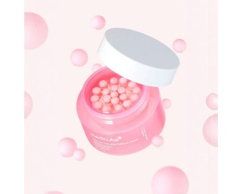 Crema con le capsule al collagene e PDRN rosa MediCube