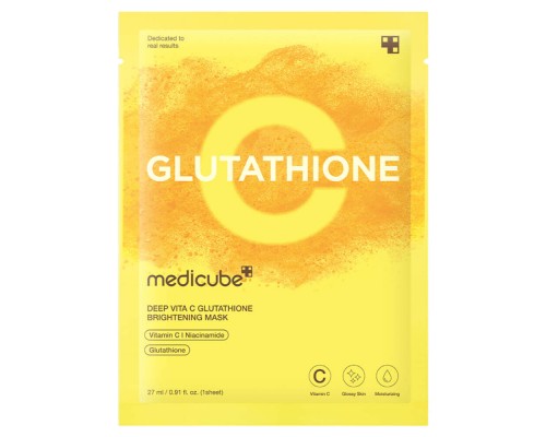 Maschera illuminante al glutatione e vitamina C MediCube