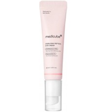 Crema contorno occhi rosa ai peptidi e PDRN MediCube
