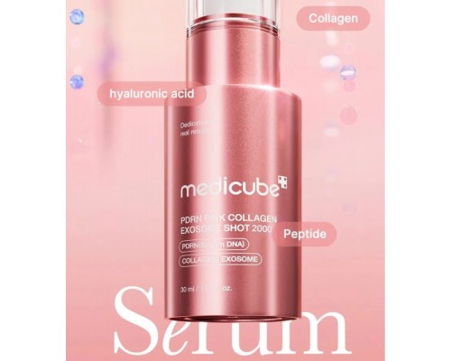 Siero rosa agli exosomi e PDRN 2000 Shot MediCube