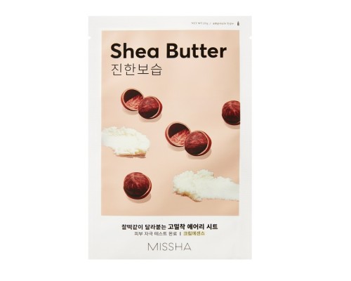 Одноразовая тканевая маска для лица с маслом ши Airy Fit Missha
