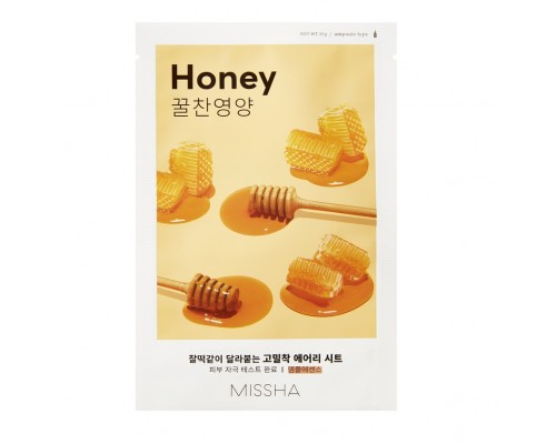 Одноразовая тканевая маска для лица с медом Airy Fit Missha