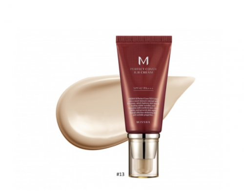 BB Crema No.13 (Bright Beige) 50 ml Perfect Cover M Missha