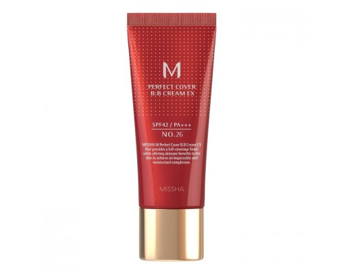 BB Crema No.26 Natural Caramel 20 ml Perfect Cover EX Missha