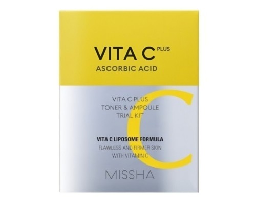 Kit di prova con ampoule e toner all'acido ascorbico Vita C Missha