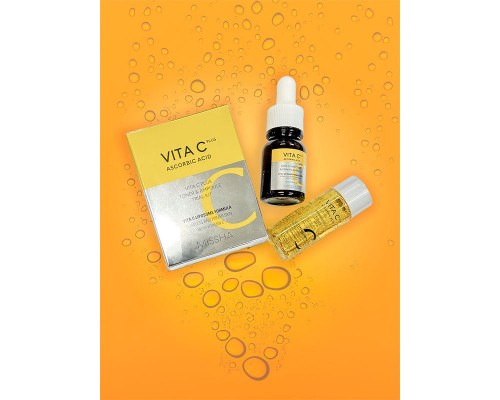 Kit di prova con ampoule e toner all'acido ascorbico Vita C Missha