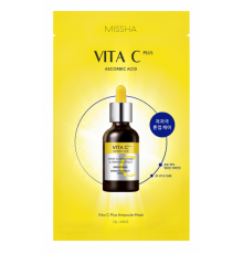 Maschera in tessuto antimacchie all'acido ascorbico Vita C Missha